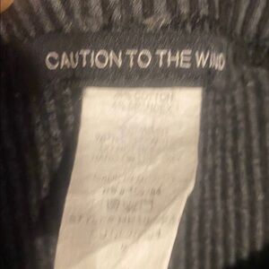 Caution To The Wind womens Charcoal stretch pants with flair legs